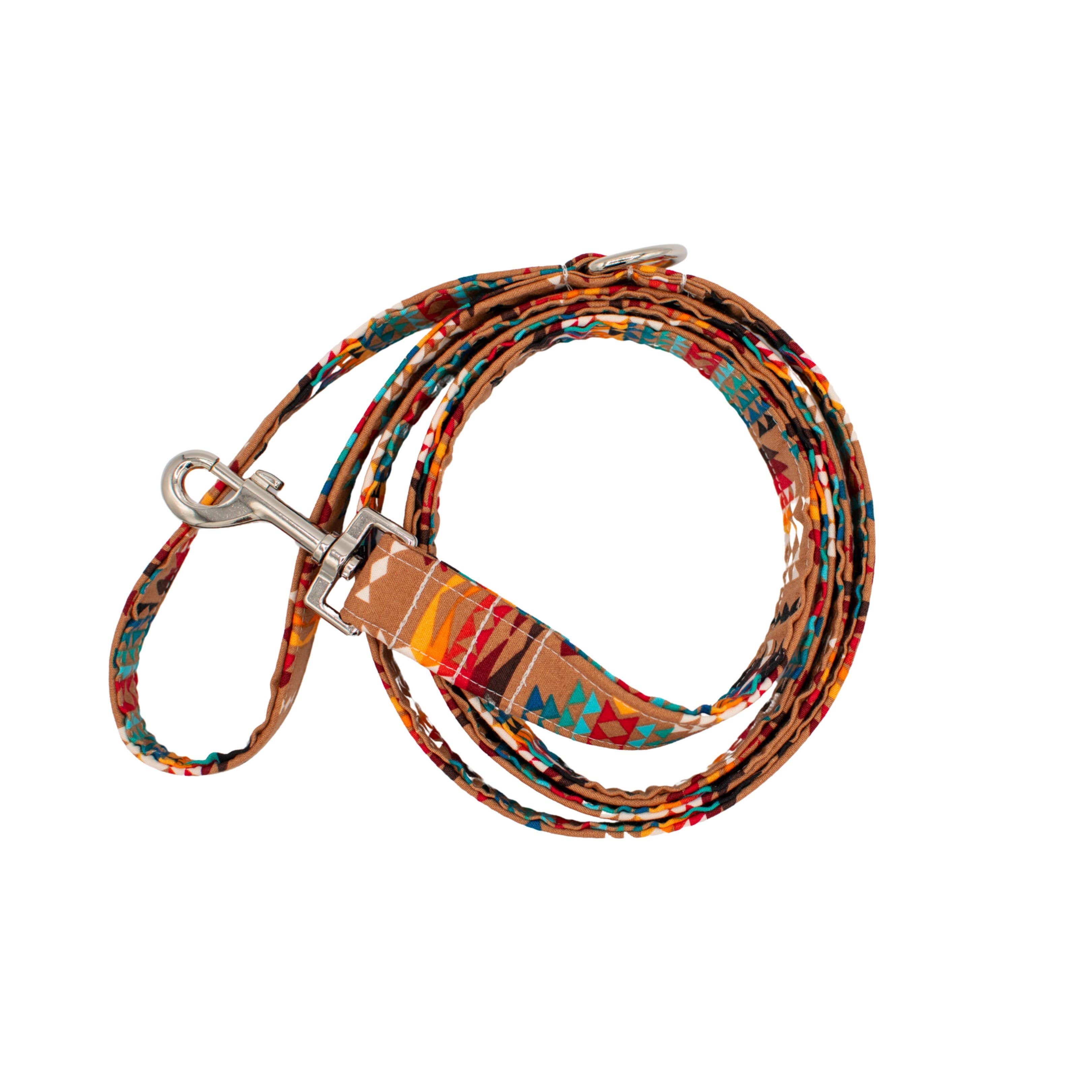 The Oxford Dog - Southwest Desert Dog Collar handmade by The Oxford Dog: Black Plastic / LARGE